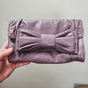 Muted Lavender Bow Clutch